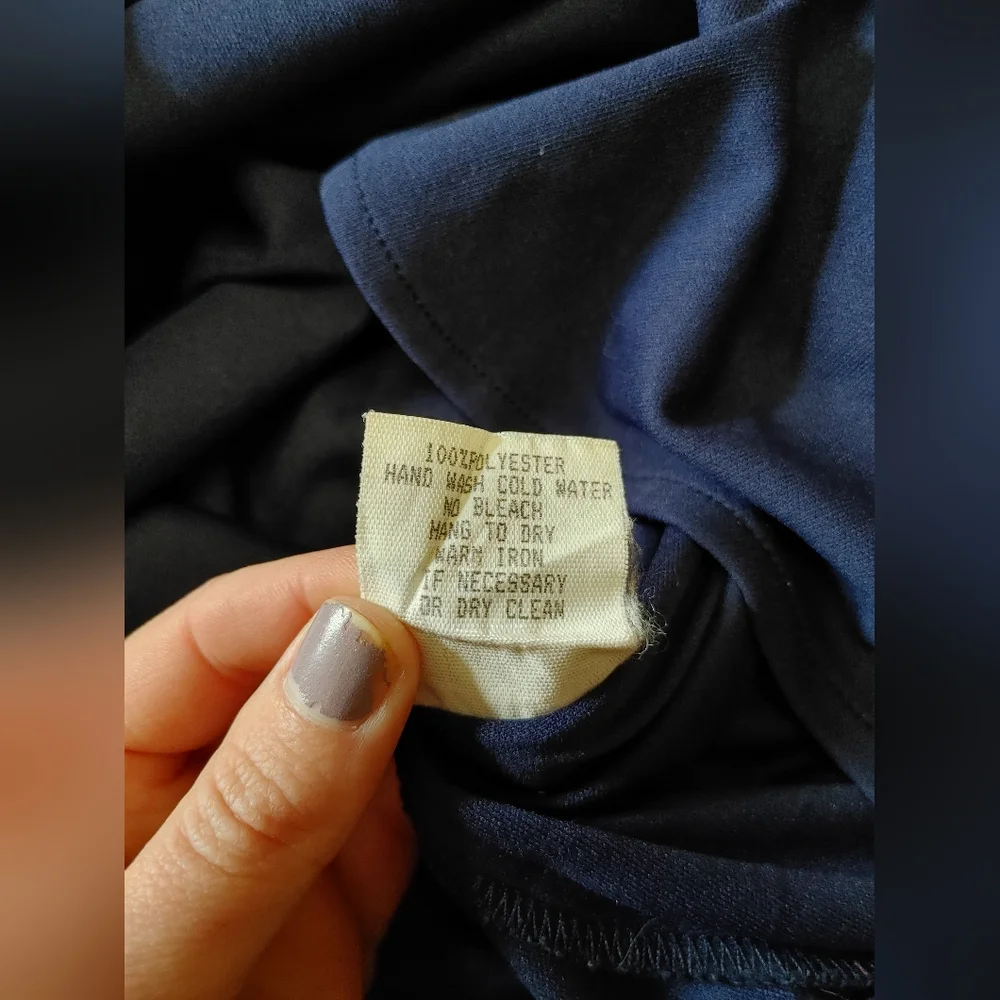 Rabbit Rabbit Rabbit Navy Blue Satin Prom Dress - Picture 2 of 7